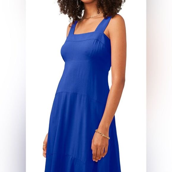 Vince Camuto Square Neck Sleeveless Shift Maxi Dress NWOT - Picture 2 of 6